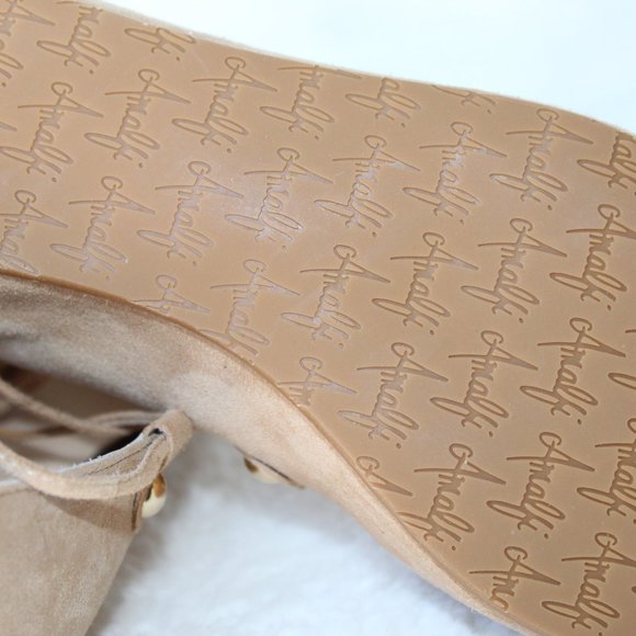 AMALFI by Rangoni Firenze.  Cashmere  (Desert Suede) FLAT SHOES --- NWT - Picture 14 of 15